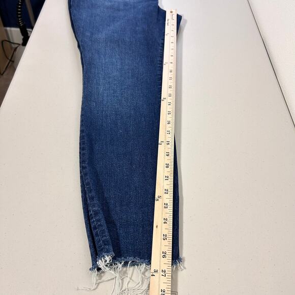 Good American Women's Frayed Raw Hem Good Legs Skinny Jeans Size 16 - Picture 13 of 16